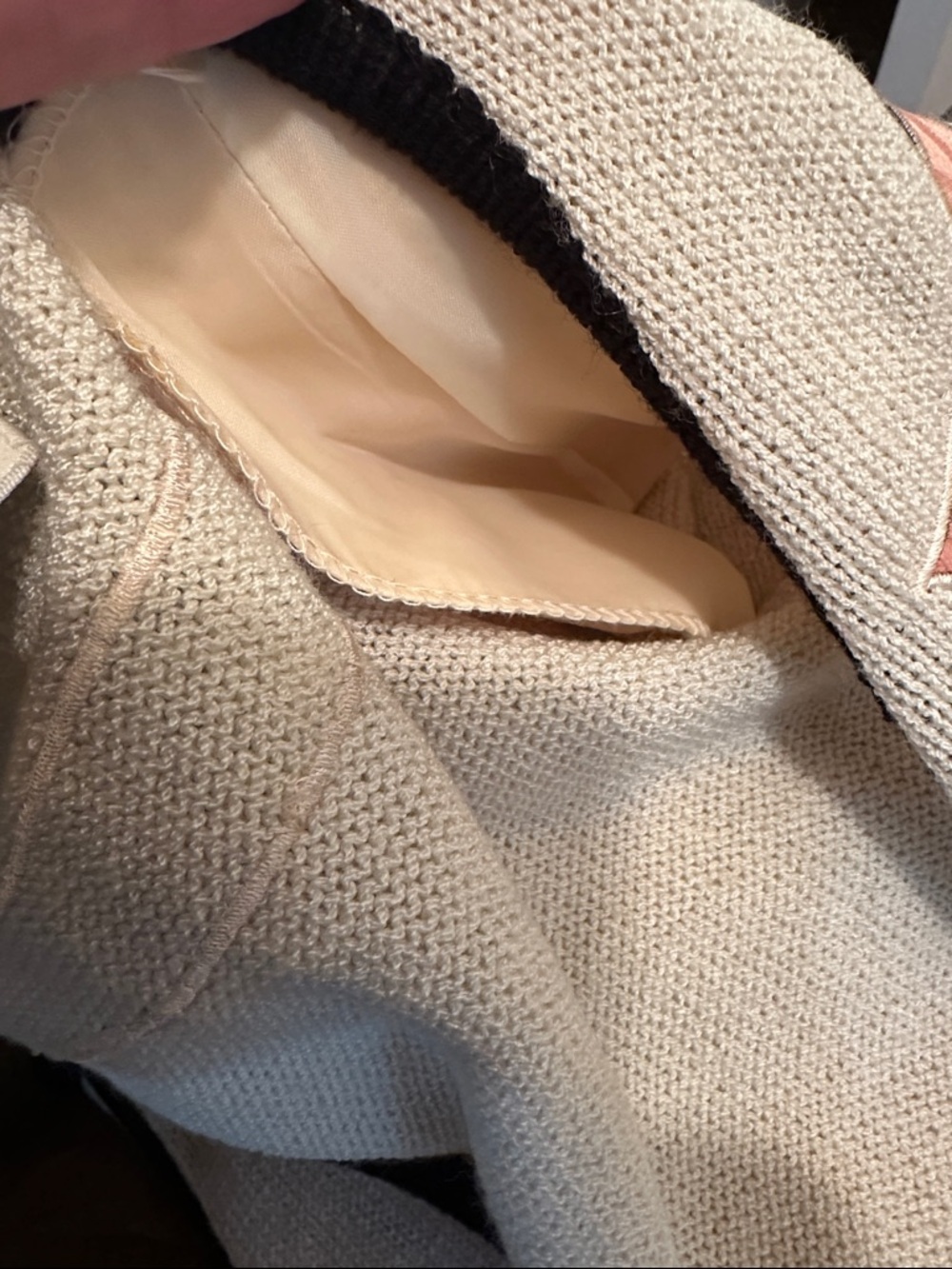 UMI Collections by Anne Grimm Knit Cardigan in Cream 80’s vintage - Picture 5 of 5